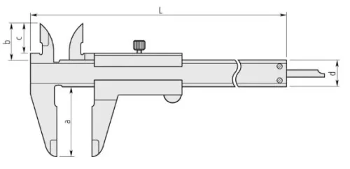 530-118 Штангенциркуль нониусный 0-200х0.02