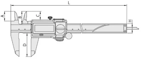 500-704-20 Штангенциркуль цифровой ШЦЦ-1 (IP67) 0-300х0.01