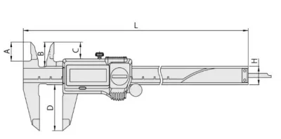 500-713-20 Штангенциркуль цифровой ШЦЦ-1 (IP67) 0-200х0.01