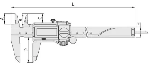 500-708-20 Штангенциркуль цифровой ШЦЦ-1 (IP67) 0-300х0.01