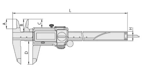 500-709-20 Штангенциркуль цифровой ШЦЦ-1 (IP67) 0-150х0.01