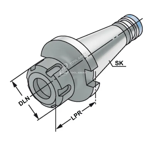 Патрон цанговый ISO50-2/20-63 ER32 DIN2080 501.02.20 фото
