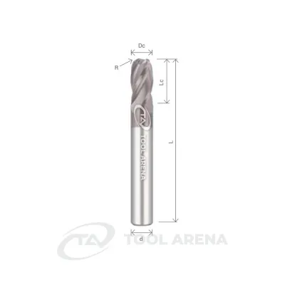 H-SEM4160S-r4,0 Фреза твердосплавная D16R4x30x92x16xZ4 ALTIN-NANO ARRALBE фото