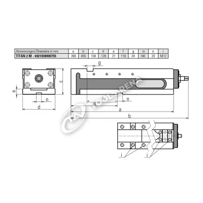 Тиски прецизионные станочные, TITAN 2 - 125 M фото