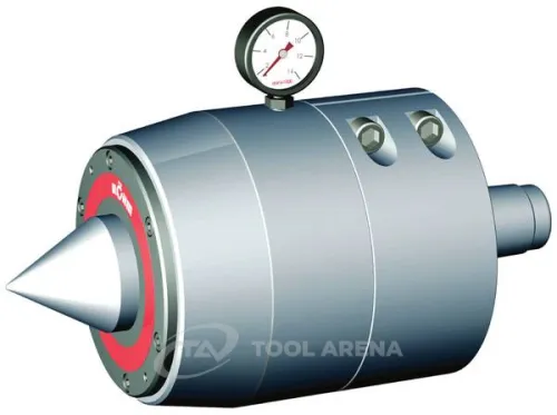 466259 Центр вращающийся, конус Морзе 6, тип 652 для большой нагрузки, с индикатором давления и компенсацией по длине, с дополнительной опорной пинолью RÖHM фото
