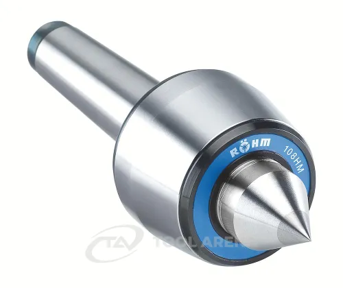 237413 Центр вращающийся, конус Морзе 3, тип 604 HM, с закаленным и шлифованным корпусом, наконечник с твердосплавной вставкой RÖHM фото