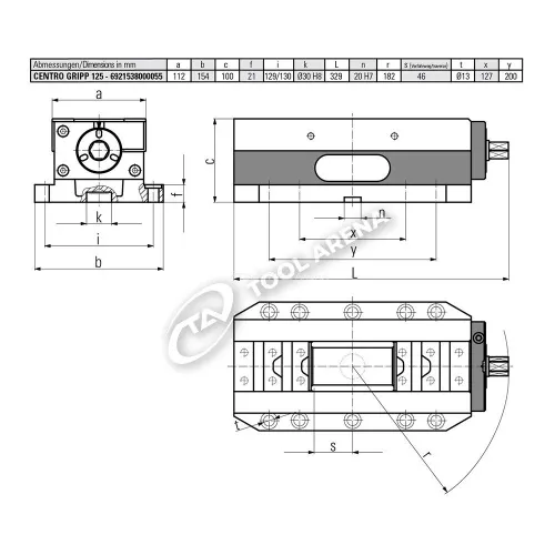 Тиски прецизионные станочные, самоцентрирующиеся, CentroGripp 125 фото