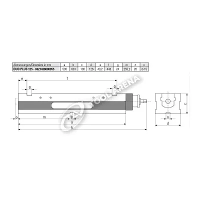 Тиски станочные двухместные, DUO-PLUS-125 фото