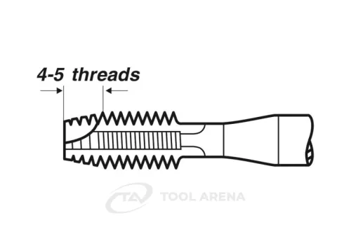 V-37534 Метчик машинный M5 x 0.8 DIN 371, HSS-E без покрытия, форма B, VÖLKEL фото