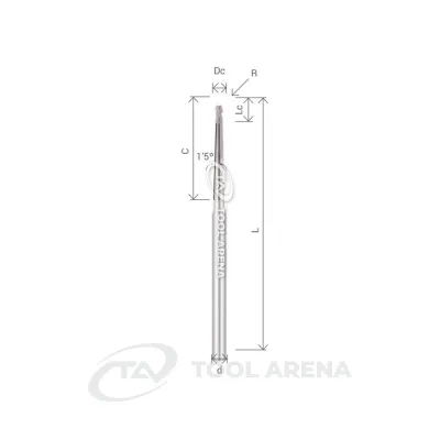 H-CEM4080XL-r2,0-C48x1,5 Фреза твердосплавная D8R2x10x109x10xZ4 ALTIN-NANO ARRALBE фото