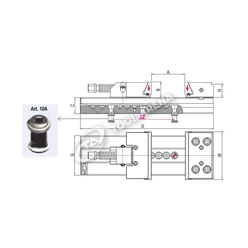 Тиски станочные прецизионные, тип Standard, 1.1Z.20000 фото
