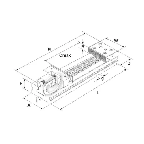 Тиски станочные прецизионные, тип CMC ZE-CMC-300/400 Маск фото