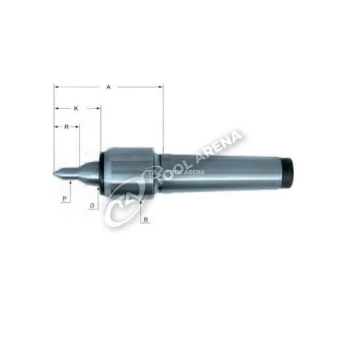 552606 Центр вращающийся, конус Морзе 2, тип 600-20 с уменьшенным диаметром корпуса, удлинённый с тонким наконечником RÖHM фото