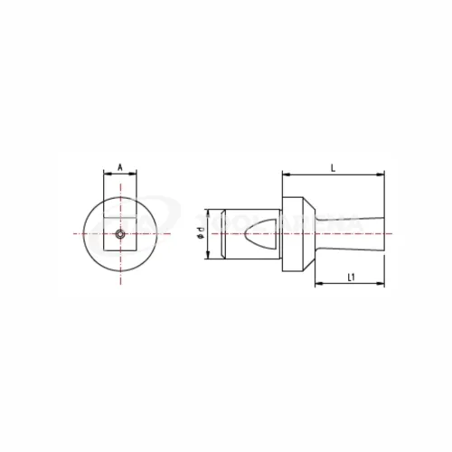 BRIGHETTI G5-Q-4TIALN Прошивка тип G5, квадратная ф4 мм, TiAlN фото