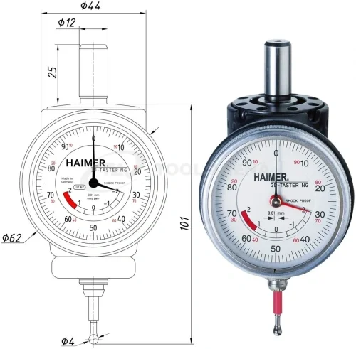 3d щуп NG HAIMER 80.360.00NG | Toolarena