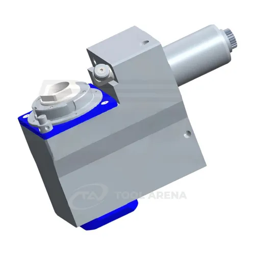 9.707.267 Блок приводной, угловой, хвостовик VDI 40 (DIN 5480), укороченный цанговый патрон ER32A, PRECI-FLEX, правосторонний, внешняя подача СОЖ, EPPINGER фото