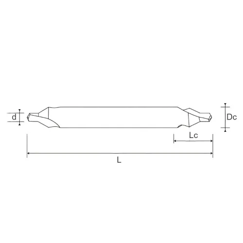 10.5514.2500 Сверло из быстрорежущей стали удлинённае центрирующее D2,5 BRIGHT Helion фото