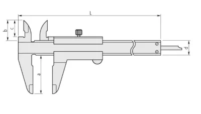 530-114 Штангенциркуль нониусный 0-200х0.05
