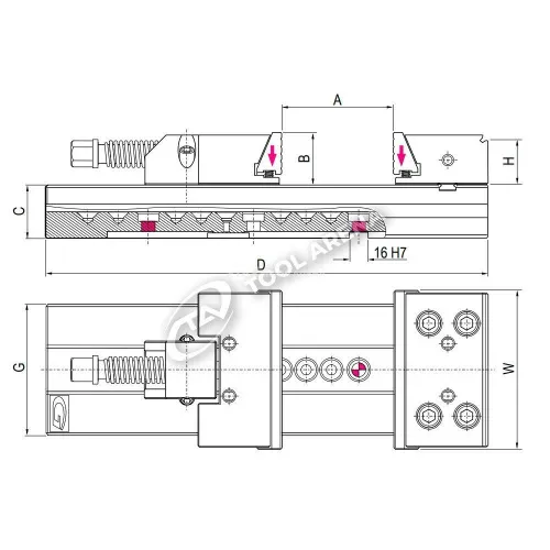 Тиски станочные прецизионные, тип Standard, 3.06.60000 фото