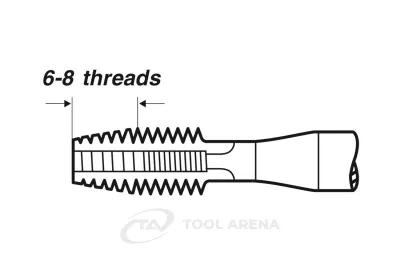 V-38376 Метчик машинный M27 x 3.0 DIN 376, HSS-E без покрытия, форма A, VÖLKEL фото