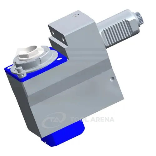 9.708.267 Блок приводной, угловой, хвостовик VDI 40 (DIN 5480), укороченный цанговый патрон ER32A, PRECI-FLEX, левосторонний, внешняя и центральная подача СОЖ, EPPINGER фото