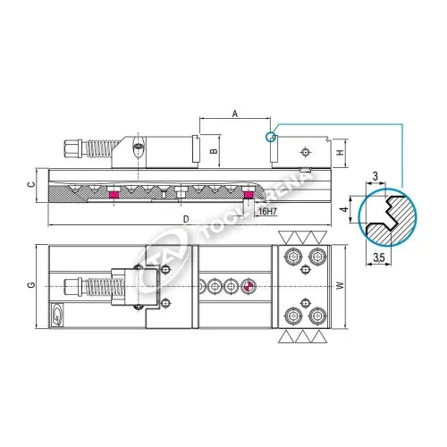 Тиски станочные прецизионные, тип Standard, 1.15.20000 фото