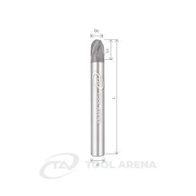 H-SBM4200L Фреза твердосплавная сферическая D20x25x150x20xZ4 ALTIN-NANO ARRALBE фото