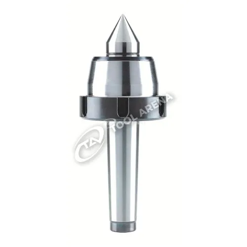 221024 Центр вращающийся, конус Морзе 4, тип 604 HMG с закаленным и шлифованным корпусом, с отжимной гайкой, наконечник с твердосплавной вставкой RÖHM фото