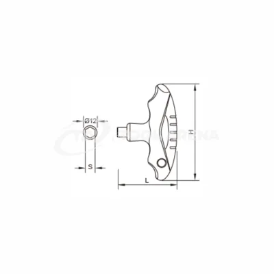 0-TPK-H03-B Sloky T-образная рукоятка