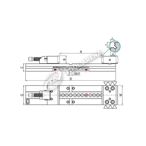 Тиски станочные прецизионные, тип XL, 2.25.56000 фото