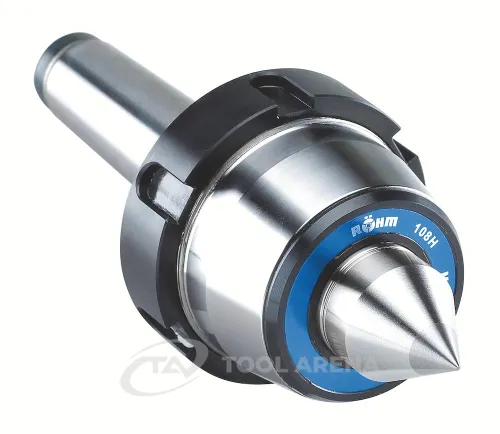 221023 Центр вращающийся, конус Морзе 3, тип 604 HMG с закаленным и шлифованным корпусом, с отжимной гайкой, наконечник с твердосплавной вставкой RÖHM фото