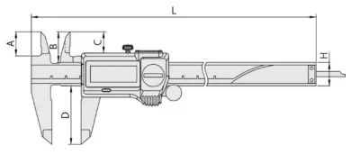 500-716-20 Штангенциркуль цифровой ШЦЦ-1 (IP67) 0-150х0.01