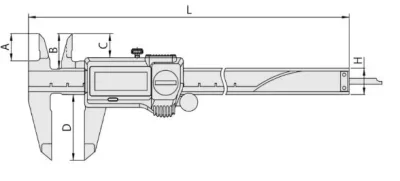 500-706-20 Штангенциркуль цифровой ШЦЦ-1 (IP67) 0-150х0.01
