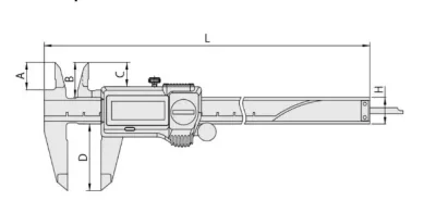 500-712-20 Штангенциркуль цифровой ШЦЦ-1 (IP67) 0-150х0.01