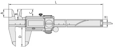 500-702-20 Штангенциркуль цифровой ШЦЦ-1 (IP67) 0-150х0.01