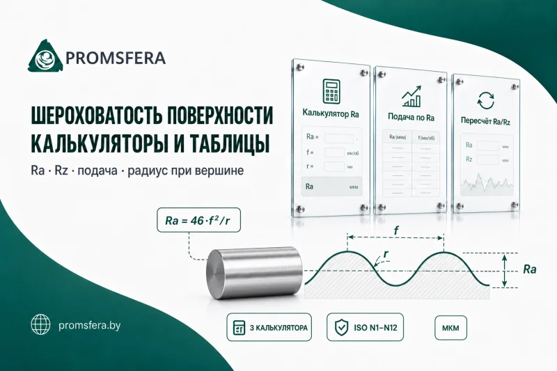 Шероховатость при точении: калькуляторы Ra и Rz, таблицы и формулы