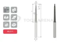 AT-CBM2060XL-C48x1 Фреза твердосплавная сферическая D6x9x108x8xZ2 ALCrN ARRALBE