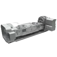 5-я ось, программно управляемый наклонно-поворотный стол, 2-х шпиндельный с гидравлическим зажимом MTR2-25446N5FF
