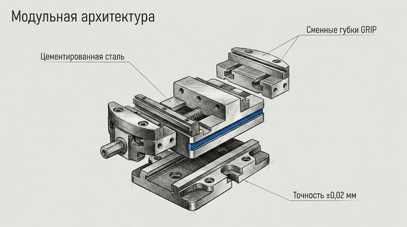 Модульные тиски Gerargi