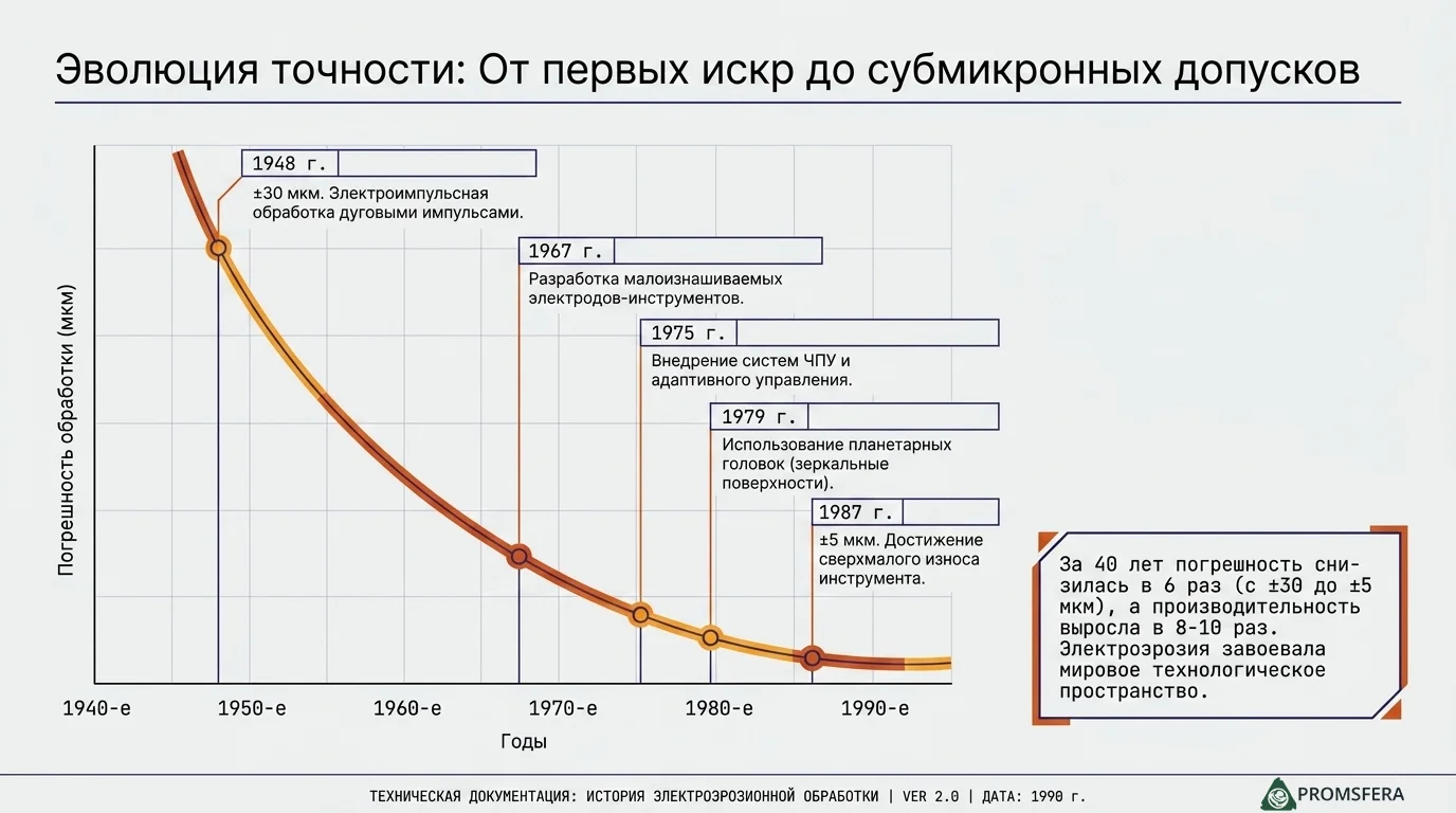 Эволюция электроэрозионной обработки