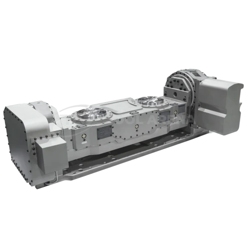 5-я ось, программно управляемый наклонно-поворотный стол, 2-х шпиндельный с гидравлическим зажимом MTR2-25444N5FF фото