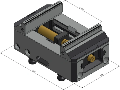 Пятиосевые тиски Makro-Grip 125 FS 0-205 мм фото