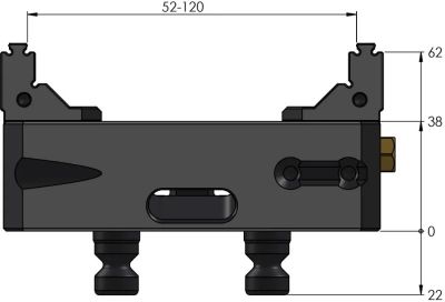 Тиски 5-осевые Makro-Grip FS 77 мм фото