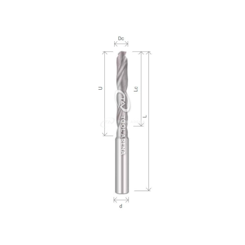 DR1950D5 Сверло твердосплавное  D19.5 5XD ALTIN