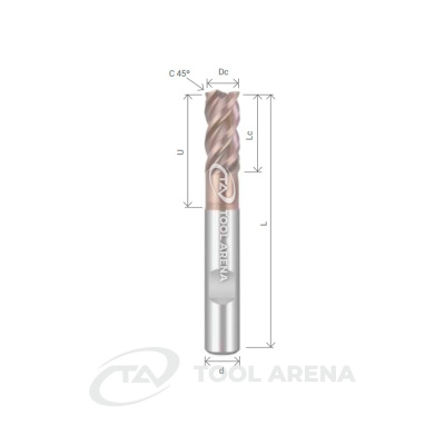 HYRUX-4060U21RW Фреза твердосплавная D6x13x57x6xZ4 HYRUX ALTIN-TITAN ARRALBE фото