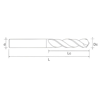 11.1360.0160 Сверло из быстрорежущей стали DIN1897 D1,6 TIN UP Helion