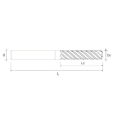 91.6505.2002 Фреза твердосплавная многогранная сверхдлинная D20x100x165x20xZ6 VОLCANO PLUS Helion фото