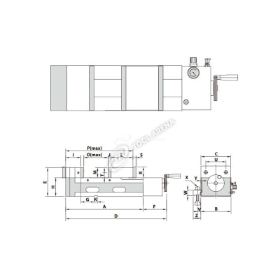 Тиски прецизионные AMP-150G/HV KS18150 фото