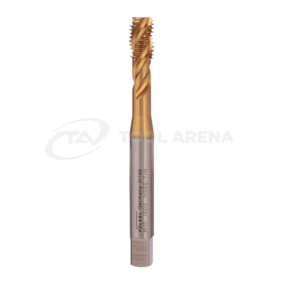 Метчик винтовой машинный Volkel HSSE TiN DIN371 6h метрическая резьба М10х1,5 31746