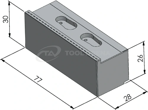 Контурные губки Makro-Grip 77 мм для тисков фото